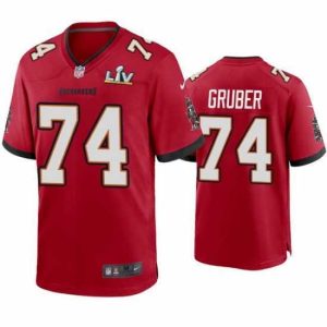 Superb Paul Gruber Buccaneers Red Super Bowl Lv Game Jersey