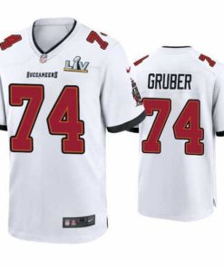 Marvelous Paul Gruber Buccaneers White Super Bowl Lv Game Jersey