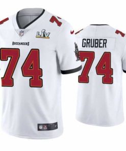 Gorgeous Paul Gruber Buccaneers White Super Bowl Lv Vapor Limited Jersey
