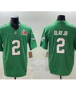 Outstanding Philadelphia Eagles 2 Darius Slay Jr  Green 2025 Super Bowl LIX Patch F.U.S.E  Throwback Vapor Untouchable Limited Stitched Football Jersey