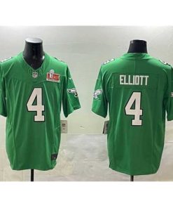 High quality Philadelphia Eagles 4 Jake Elliott Green 2025 Super Bowl LIX Patch F.U.S.E  Throwback Vapor Untouchable Limited Stitched Football Jersey