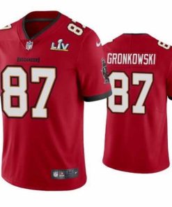 High quality Rob Gronkowski Buccaneers Red Super Bowl Lv Vapor Limited Jersey