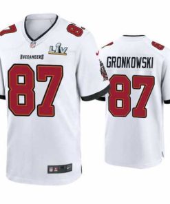 Marvelous Rob Gronkowski Buccaneers White Super Bowl Lv Game Jersey