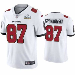 Marvelous Rob Gronkowski Buccaneers White Super Bowl Lv Vapor Limited Jersey