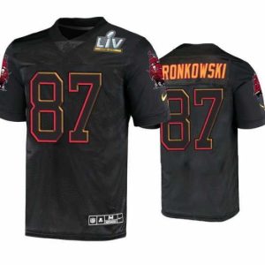 Superb Rob Gronkowski Tampa Bay Buccaneers Black Super Bowl Lv Jersey