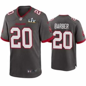 Exquisite Ronde Barber Buccaneers Pewter Super Bowl Lv Game Jersey