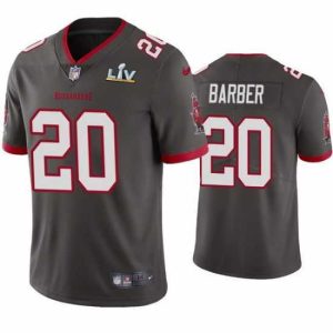 High quality Ronde Barber Buccaneers Pewter Super Bowl Lv Vapor Limited Jersey