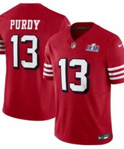 Exceptional San Francisco 49ers 13 Brock Purdy 2023 F.U.S.E  New Red Vapor Untouchable Limited Stitched Football 2024 Super Bowl LVIII Jersey