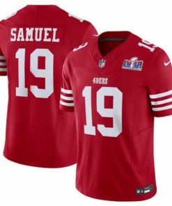 Exceptional San Francisco 49ers 19 Deebo Samuel Red 2023 F.U.S.E  Vapor Untouchable Limited Stitched Football 2024 Super Bowl LVIII Jersey