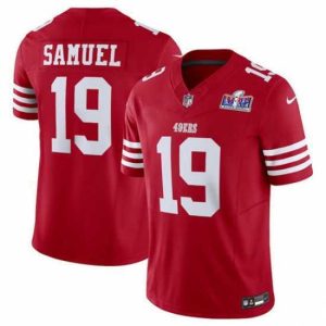 Exceptional San Francisco 49ers 19 Deebo Samuel Red 2023 F.U.S.E  Vapor Untouchable Limited Stitched Football 2024 Super Bowl LVIII Jersey