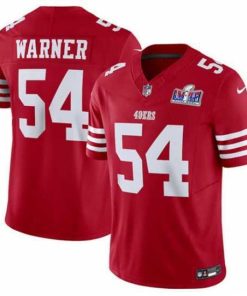 Gorgeous San Francisco 49ers 54 Fred Warner Red 2023 F.U.S.E  Vapor Untouchable Limited Stitched Football 2024 Super Bowl LVIII Jersey