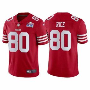 High quality San Francisco 49ers 80 Jerry Rice 2022 New Scarlet Vapor Untouchable Stitched Football 2024 Super Bowl LVIII Jersey
