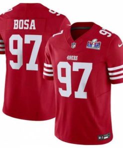 Superior San Francisco 49ers 97 Nick Bosa Red 2023 F.U.S.E  Vapor Untouchable Limited Stitched Football 2024 Super Bowl LVIII Jersey