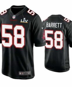Finest Shaquil Barrett Buccaneers Black Super Bowl Lv Game Fashion Jersey