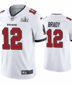 Finest Tom Brady Buccaneers White Super Bowl Lv Vapor Limited Jersey