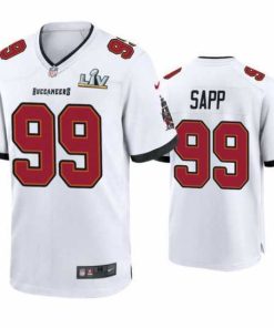 Superb Warren Sapp Buccaneers White Super Bowl Lv Game Jersey