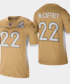 Exquisite Men's Carolina Panthers #22 Christian McCaffrey 2020 NFC Pro Bowl Game Jersey