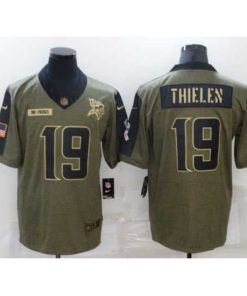 Gorgeous Men's Minnesota Vikings #19 Adam Thielen 2021 Salute To Service Limited Jersey
