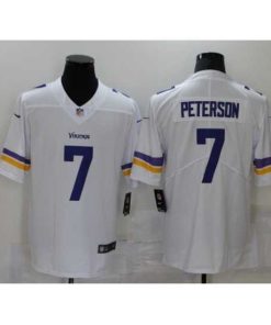 High quality Men's Minnesota Vikings #7 Patrick Peterson Nike White Player Limited Jersey