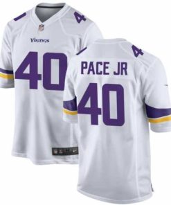 Superior Men's Minnesota Vikings Nike Ivan Pace Jr White Vapor Limited Jersey