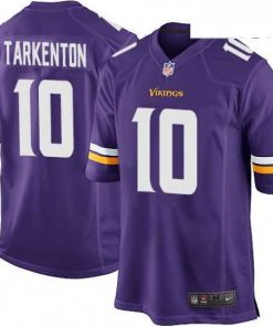 Gorgeous Mens Nike Minnesota Vikings 10 Fran Tarkenton Game Purple Team Color NFL Jersey