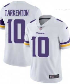 Outstanding Mens Nike Minnesota Vikings 10 Fran Tarkenton White Vapor Untouchable Limited Player NFL Jersey