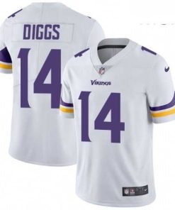 Gorgeous Mens Nike Minnesota Vikings 14 Stefon Diggs White Vapor Untouchable Limited Player NFL Jersey