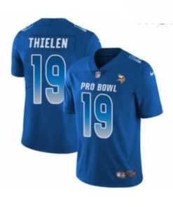 Gorgeous Mens Nike Minnesota Vikings 19 Adam Thielen Limited Royal Blue NFC 2019 Pro Bowl NFL Jersey