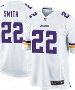 Gorgeous Mens Nike Minnesota Vikings 22 Harrison Smith Game White NFL Jersey