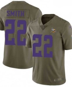 Exceptional Mens Nike Minnesota Vikings 22 Harrison Smith Limited Olive 2017 Salute to Service NFL Jersey
