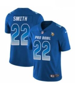 Outstanding Mens Nike Minnesota Vikings 22 Harrison Smith Limited Royal Blue NFC 2019 Pro Bowl NFL Jersey