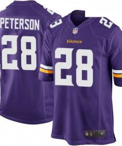 Gorgeous Mens Nike Minnesota Vikings 28 Adrian Peterson Game Purple Team Color NFL Jersey