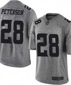 Marvelous Mens Nike Minnesota Vikings 28 Adrian Peterson Limited Gray Gridiron NFL Jersey
