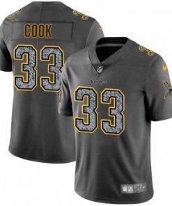 Exceptional Mens Nike Minnesota Vikings 33 Dalvin Cook Gray Static Vapor Untouchable Limited NFL Jersey