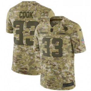 Exquisite Mens Nike Minnesota Vikings 33 Dalvin Cook Limited Camo 2018 Salute to Service NFL Jersey