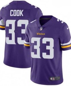Finest Mens Nike Minnesota Vikings 33 Dalvin Cook Purple Team Color Vapor Untouchable Limited Player NFL Jersey