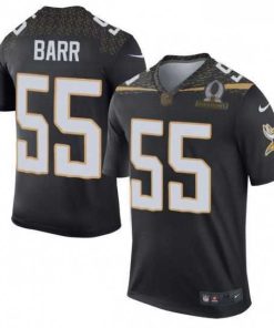 Finest Mens Nike Minnesota Vikings 55 Anthony Barr Elite Black Team Irvin 2016 Pro Bowl NFL Jersey