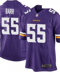 High quality Mens Nike Minnesota Vikings 55 Anthony Barr Game Purple Team Color NFL Jersey