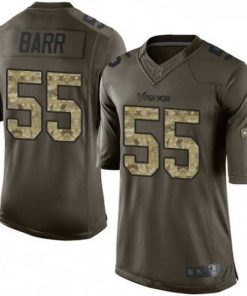 Outstanding Mens Nike Minnesota Vikings 55 Anthony Barr Limited Green Salute to Service NFL Jersey