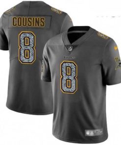Marvelous Mens Nike Minnesota Vikings 8 Kirk Cousins Gray Static Vapor Untouchable Limited NFL Jersey