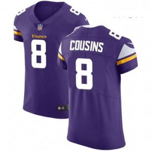 Exceptional Mens Nike Minnesota Vikings 8 Kirk Cousins Purple Team Color Vapor Untouchable Elite Player NFL Jersey
