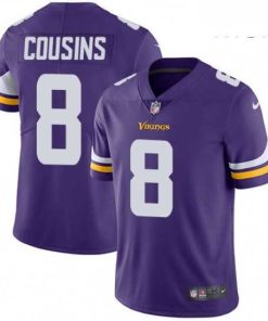 Exquisite Mens Nike Minnesota Vikings 8 Kirk Cousins Purple Team Color Vapor Untouchable Limited Player NFL Jersey