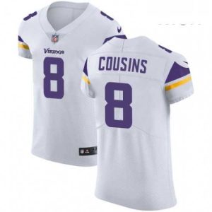 Exceptional Mens Nike Minnesota Vikings 8 Kirk Cousins White Vapor Untouchable Elite Player NFL Jersey
