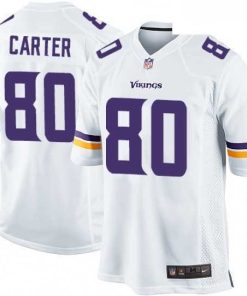 Finest Mens Nike Minnesota Vikings 80 Cris Carter Game White NFL Jersey