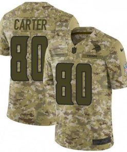 Outstanding Mens Nike Minnesota Vikings 80 Cris Carter Limited Camo 2018 Salute to Service NFL Jersey