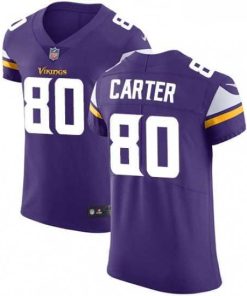 Outstanding Mens Nike Minnesota Vikings 80 Cris Carter Purple Team Color Vapor Untouchable Elite Player NFL Jersey
