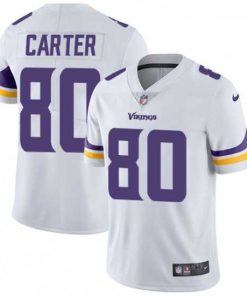 Outstanding Mens Nike Minnesota Vikings 80 Cris Carter White Vapor Untouchable Limited Player NFL Jersey