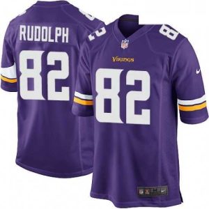 Exquisite Mens Nike Minnesota Vikings 82 Kyle Rudolph Game Purple Team Color NFL Jersey