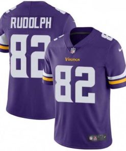 Exquisite Mens Nike Minnesota Vikings 82 Kyle Rudolph Purple Team Color Vapor Untouchable Limited Player NFL Jersey