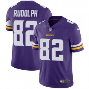 Exquisite Mens Nike Minnesota Vikings 82 Kyle Rudolph Purple Team Color Vapor Untouchable Limited Player NFL Jersey